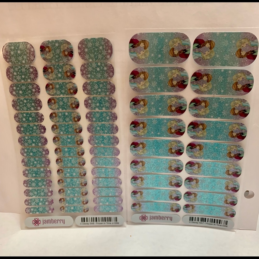 Jamberry Disney “ Frozen in Time “ Nail Wraps